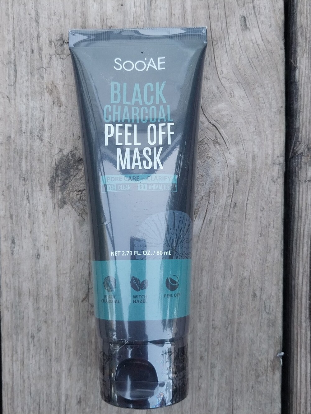 Soo'AE Black Charcoal Peel Off Mask - Deep Cleansing (Black)